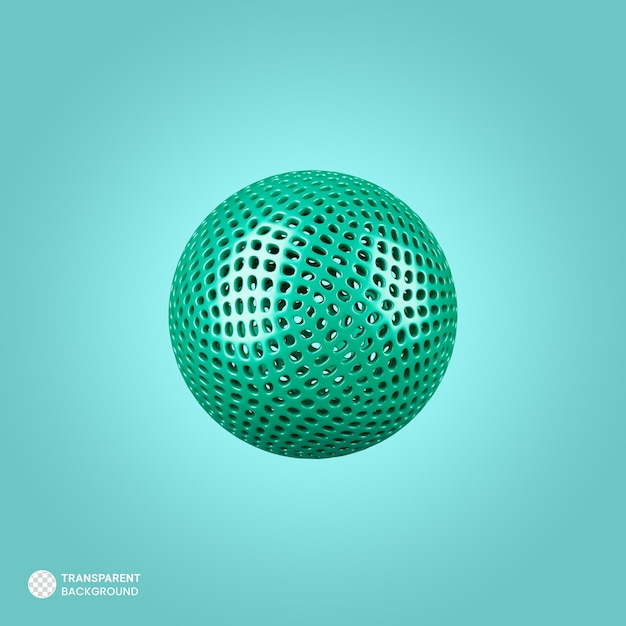 Ilustração de renderização 3d de ícone de bolas abstratas