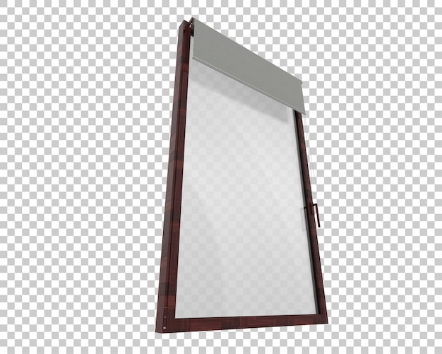 Ilustração de renderização 3d de janela isolada no fundo