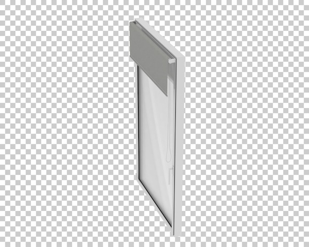 Ilustração de renderização 3D de janela isolada no fundo