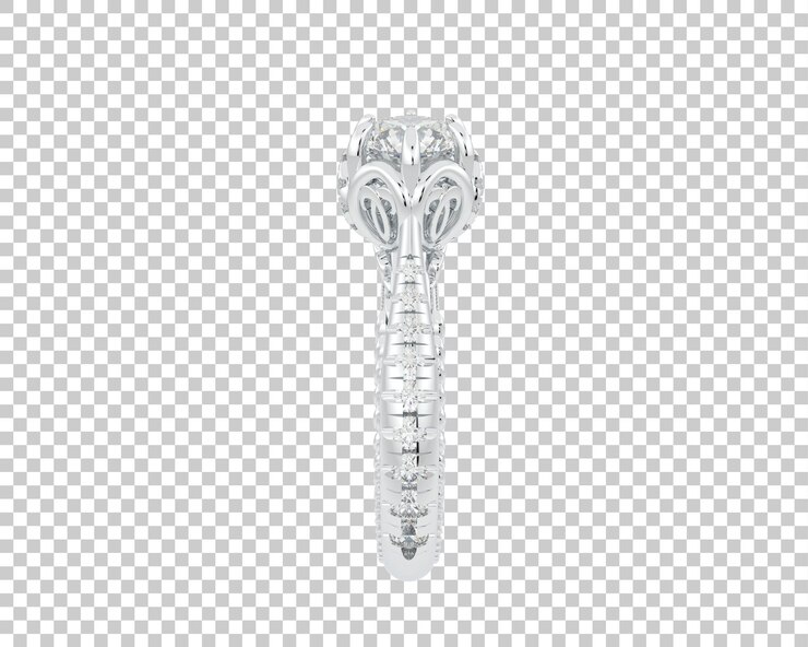 PSD ilustração de renderização 3d de jóias isoladas no fundo