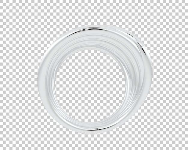 Ilustração de renderização 3D de jóias isoladas no fundo