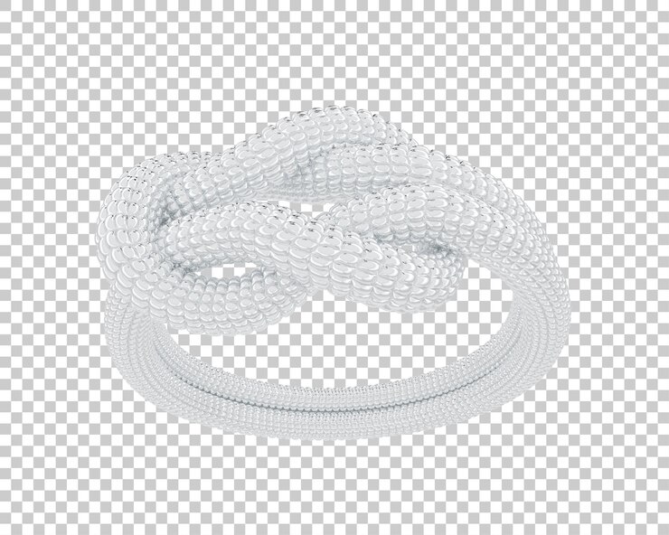 PSD ilustração de renderização 3d de jóias isoladas no fundo