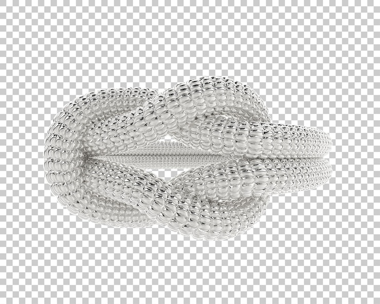 PSD ilustração de renderização 3d de jóias isoladas no fundo