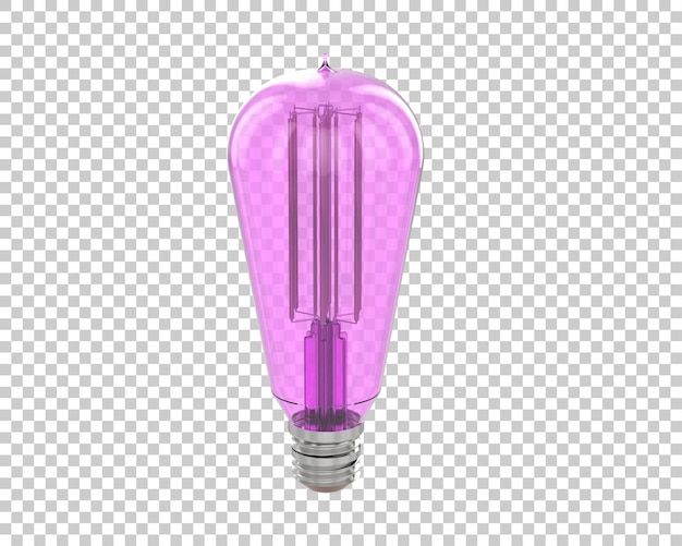 PSD ilustração de renderização 3d de lâmpada isolada em fundo transparente