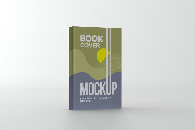 Ilustração de renderização 3d de maquete de capa de livro