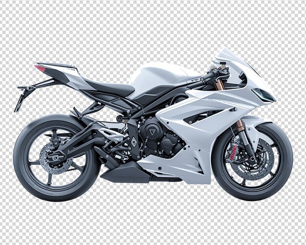 Ilustração de renderização 3d de motocicleta psd em fundo transparente isolado