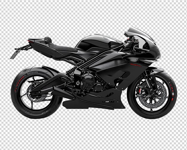 PSD ilustração de renderização 3d de motocicleta psd em fundo transparente isolado