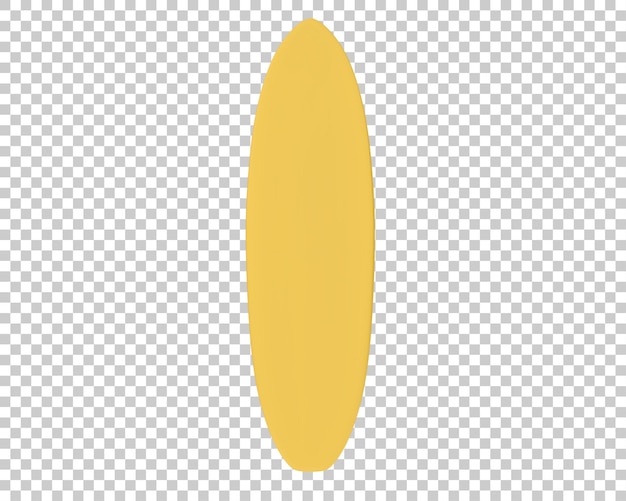 PSD ilustração de renderização 3d de prancha de surf isolada em fundo transparente