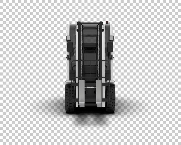 PSD ilustração de renderização 3d de um elevador de garfo isolado no fundo