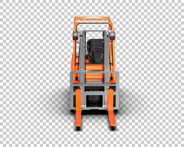 PSD ilustração de renderização 3d de um elevador de garfo isolado no fundo