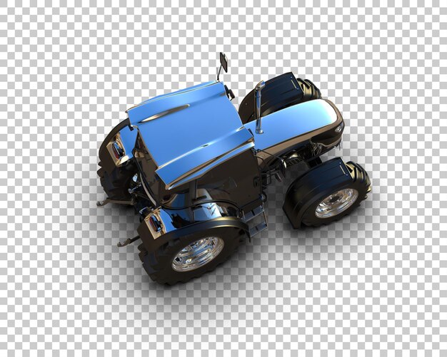 PSD ilustração de renderização 3d de um tractor isolado no fundo