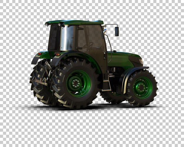 PSD ilustração de renderização 3d de um tractor isolado no fundo