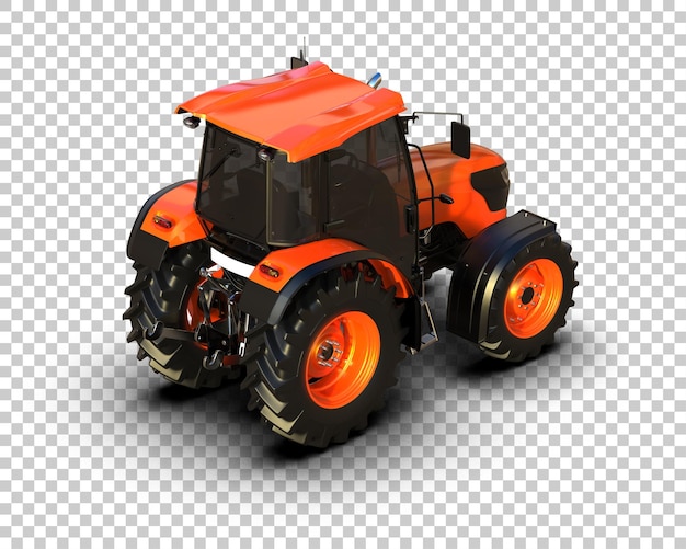 PSD ilustração de renderização 3d de um tractor isolado no fundo