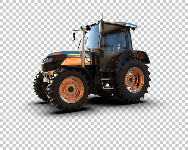 Ilustração de renderização 3d de um tractor isolado no fundo