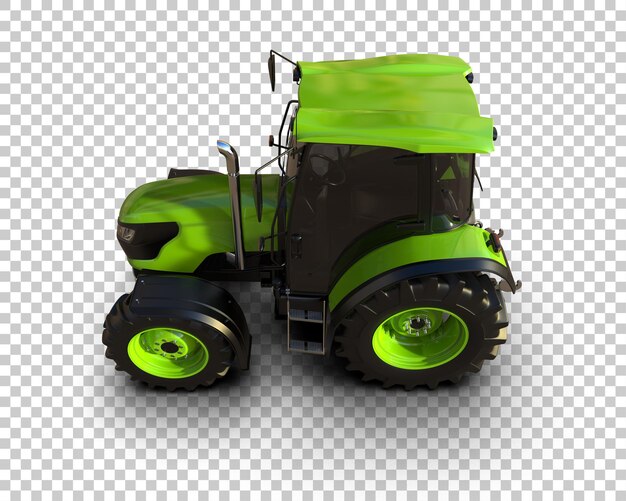 PSD ilustração de renderização 3d de um tractor isolado no fundo