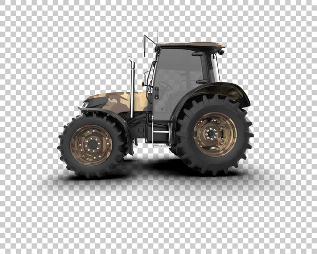 PSD ilustração de renderização 3d de um tractor isolado no fundo