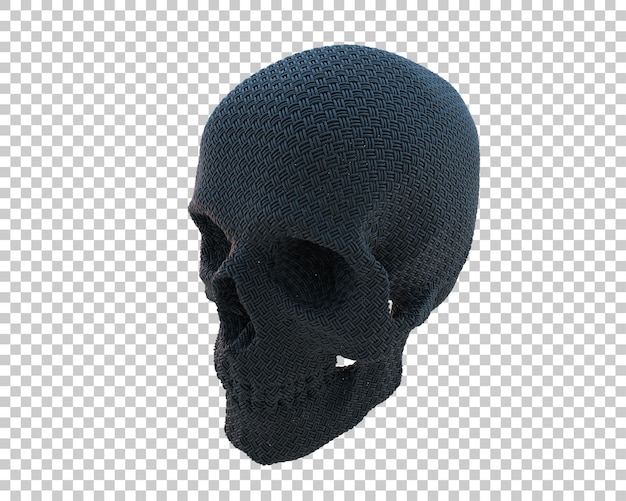 PSD ilustração de renderização 3d do crânio isolado no fundo