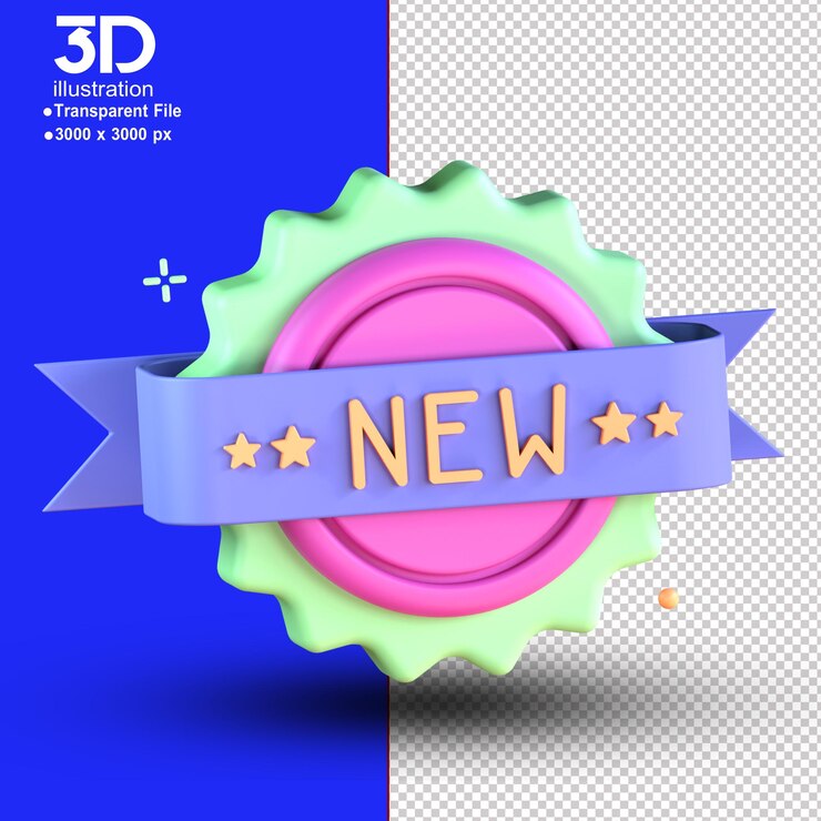 PSD ilustração de renderização 3d do ícone de comércio eletrônico novo