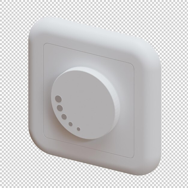 PSD ilustração de renderização 3d do interruptor dimmer