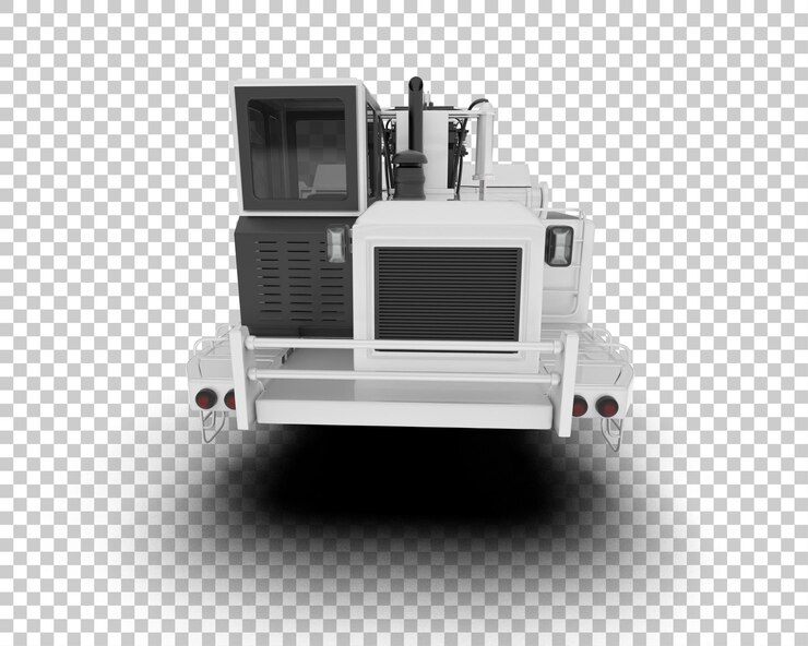 PSD ilustração de renderização 3d do raspador isolado no fundo