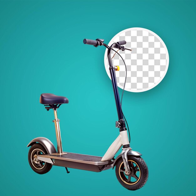 PSD ilustração de renderização 3d scooter de pedal ícone isolado