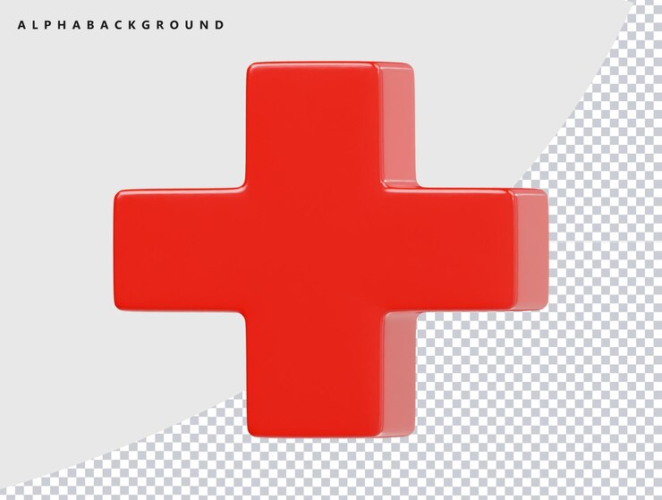 PSD ilustração de renderização de ícones médicos em 3d
