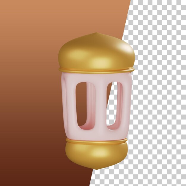 Ilustração de renderização de lanterna 3d