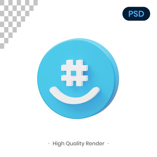 Ilustração de renderização em 3d do groupme psd premium