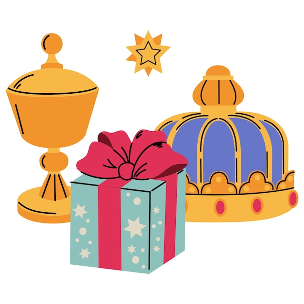Ilustração de Reyes magos