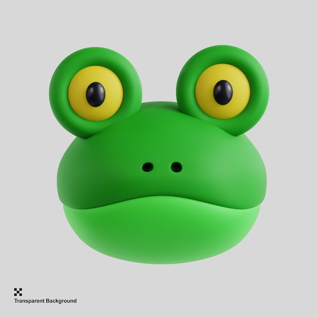 ilustração de sapo 3d