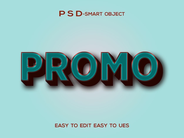 Ilustração de texto 3D promocional