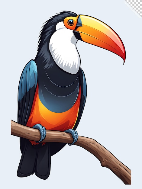 PSD ilustração de toucan