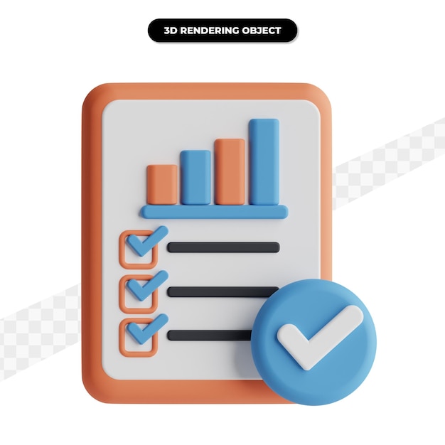 ilustração de verificação de estatística de renderização 3D