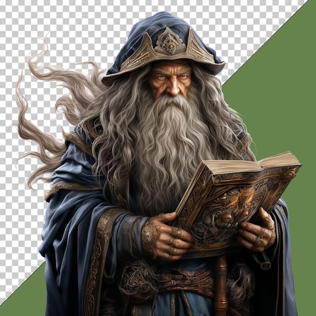 PSD ilustração de wiseman png