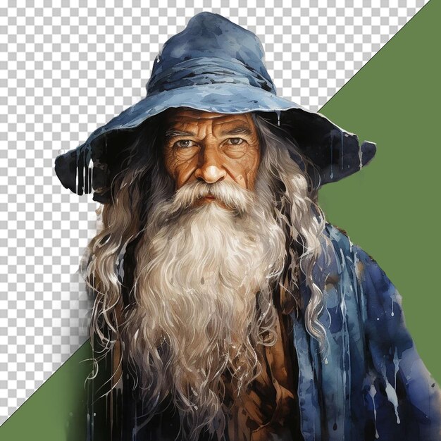 PSD ilustração de wiseman png