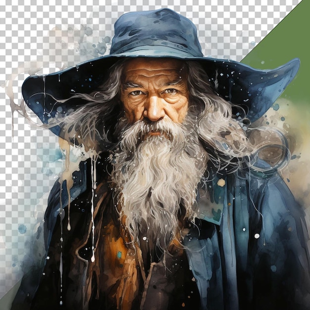 PSD ilustração de wiseman png