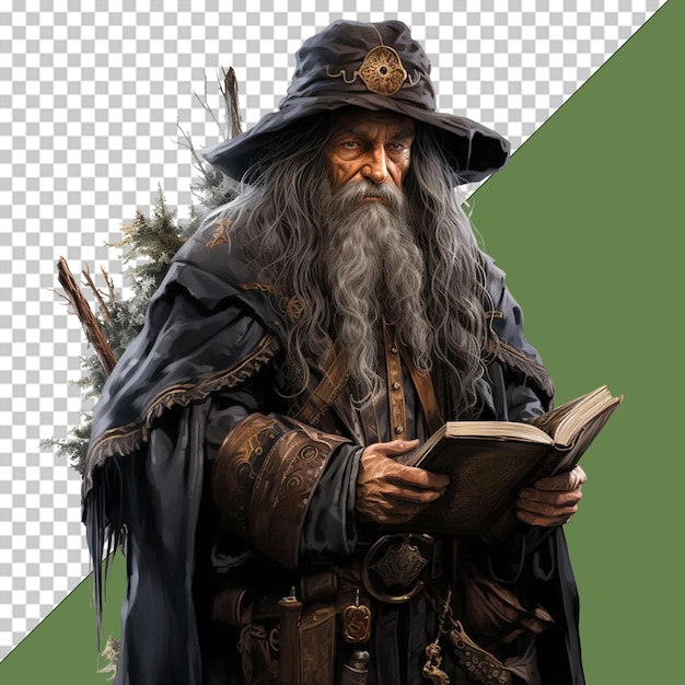 PSD ilustração de wiseman png