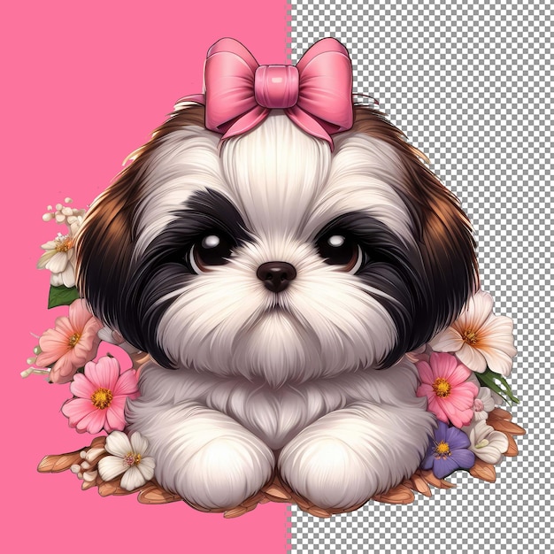 PSD ilustração deliciosa de cachorrinho em vetor png