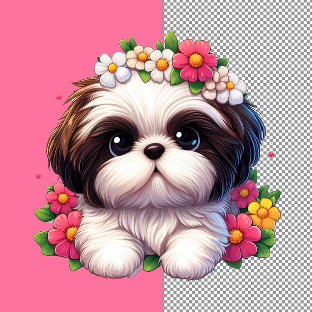 PSD ilustração deliciosa de cachorrinho em vetor png