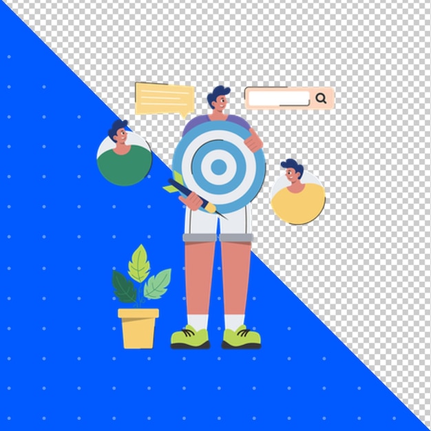 Ilustração desenhada à mão vetor plano PNG fundo transparente
