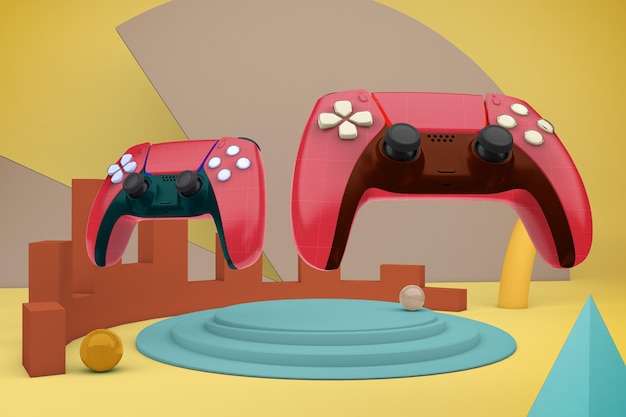 PSD ilustração do console