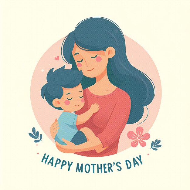 PSD ilustração do dia das mães