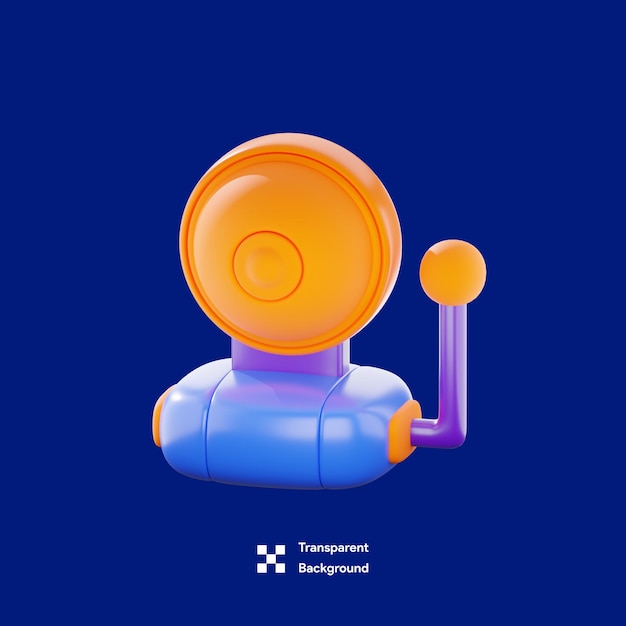 Ilustração do ícone 3d da educação