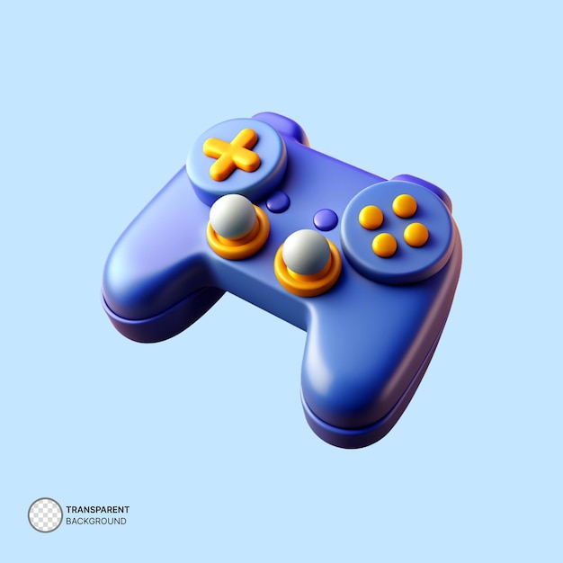 Ilustração do ícone do controlador de jogo psd 3d