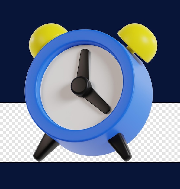 PSD ilustração do ícone do relógio 3d