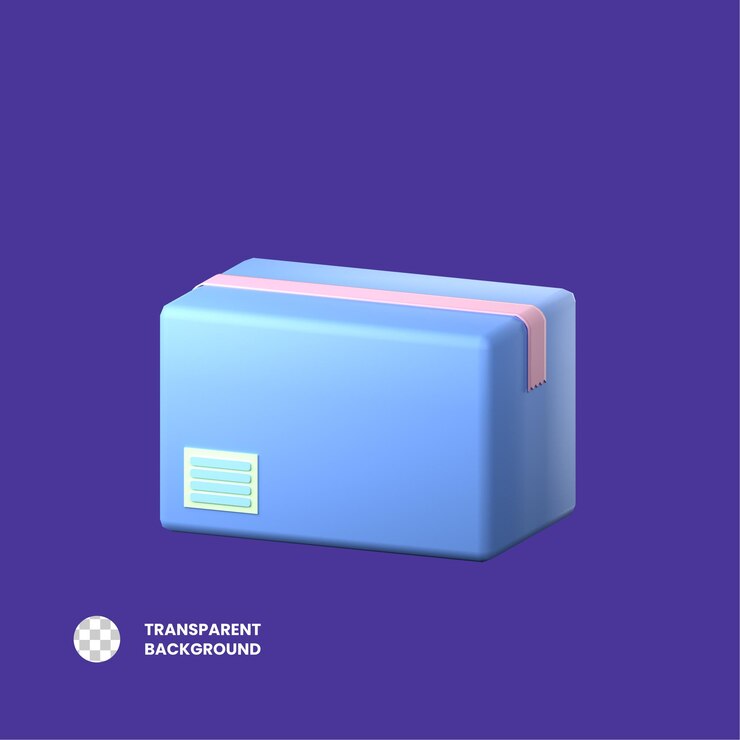 PSD ilustração do ícone renderizado em 3d do pacote