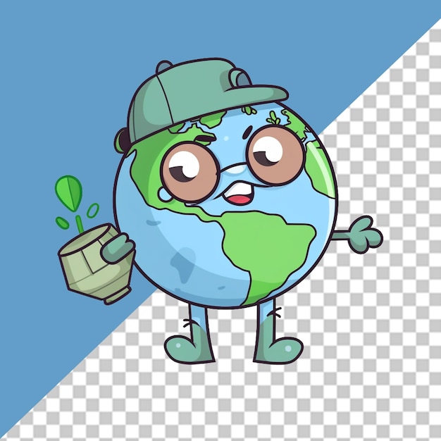 PSD ilustração do planeta terra png