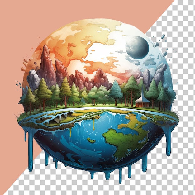 Ilustração do planeta terra png