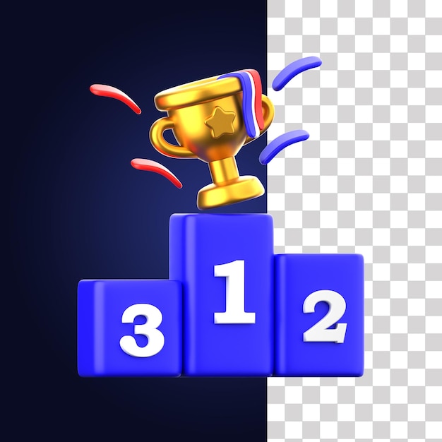 Ilustração do Prêmio Campeão 3D