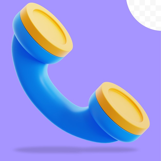 Ilustração do telefone 3D
